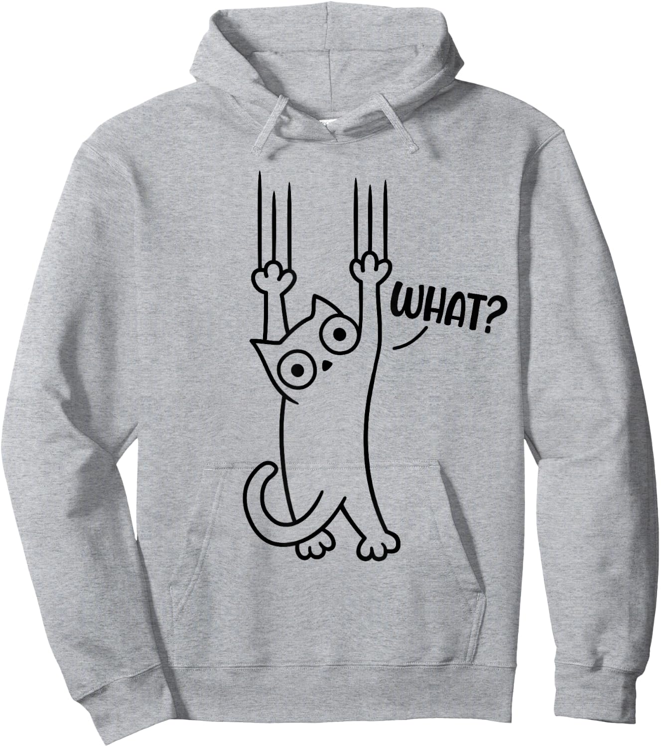 Funny Cat Men Hoodie - Hoodie | Ash