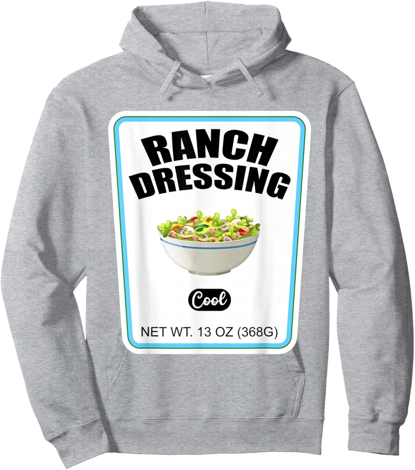 Halloween Matching Costume Ranch Dressing Bottle Label Hoodie - Hoodie | Ash