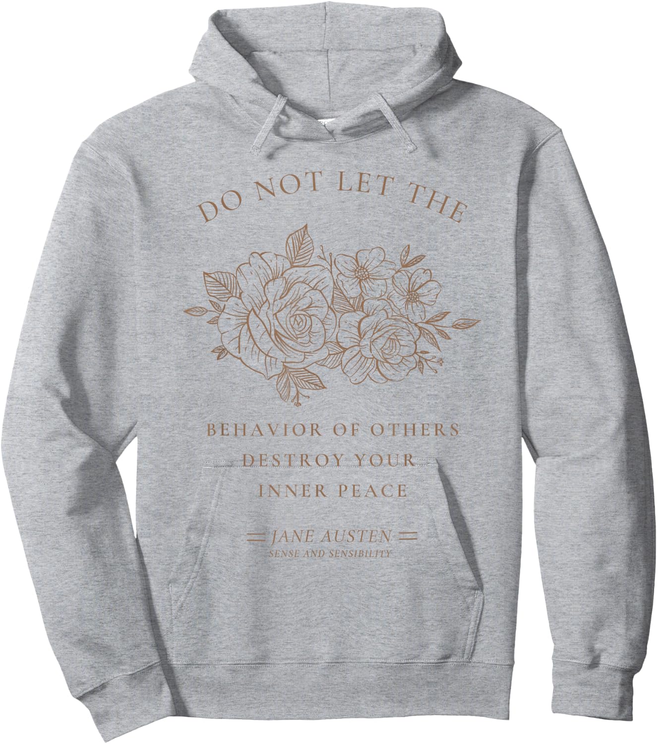 Jane Austen Sense and Sensibility Bookish Bookworm Novel Hoodie - Hoodie | Ash