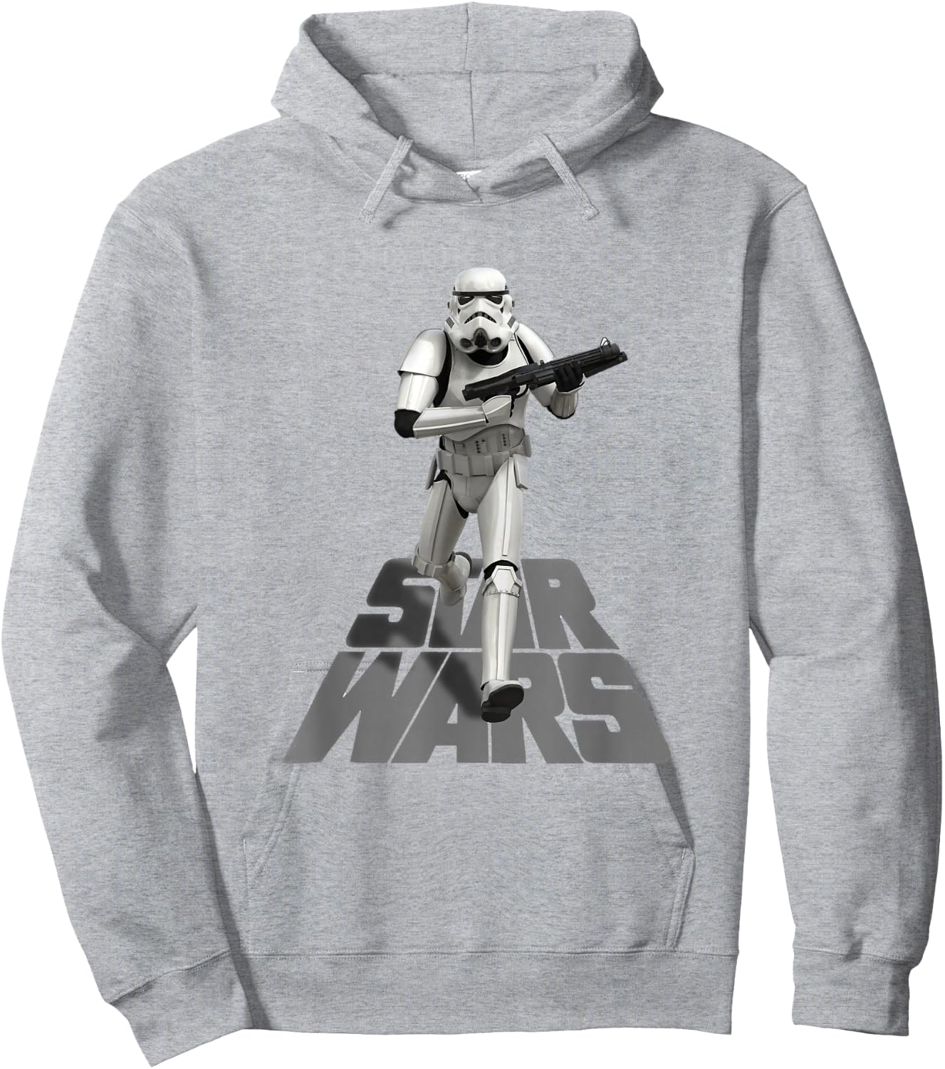 Star Wars Classic Imperial Stormtrooper Running Poster Hoodie - Hoodie | Ash