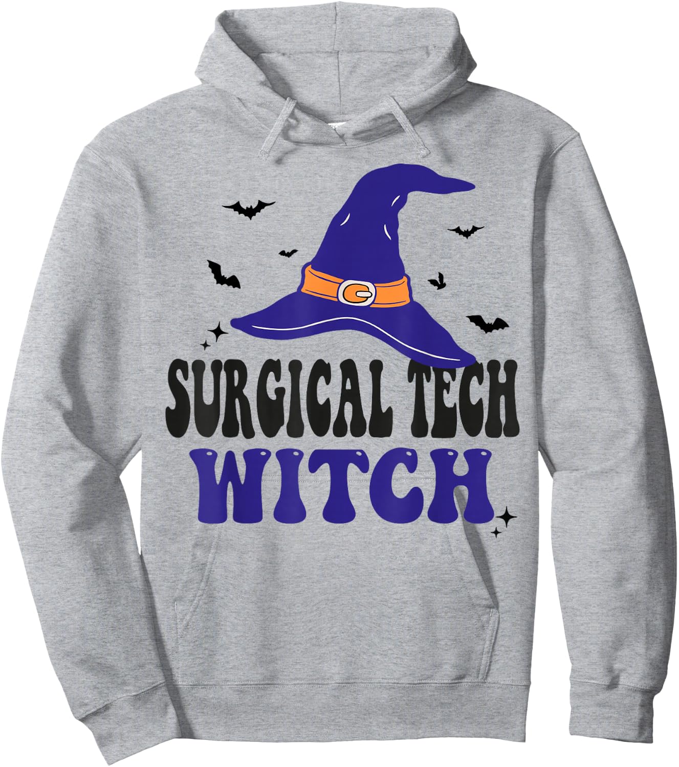Surgical Tech Witch Halloween Funny Matching Group Costume Hoodie - Hoodie | Ash