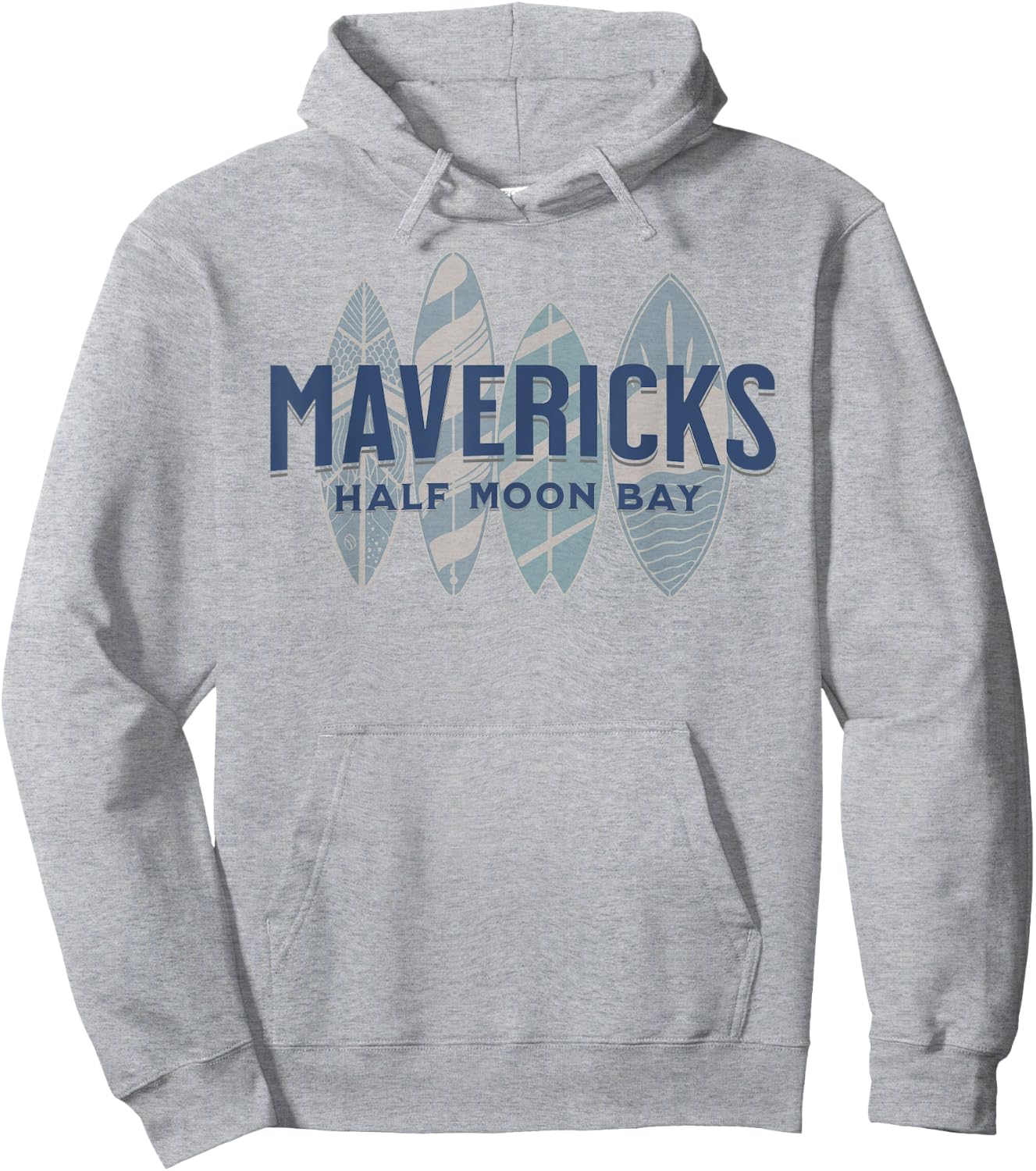 Mavericks Half Moon Bay California Big Wave Surfing Surfer Hoodie - Hoodie | Ash