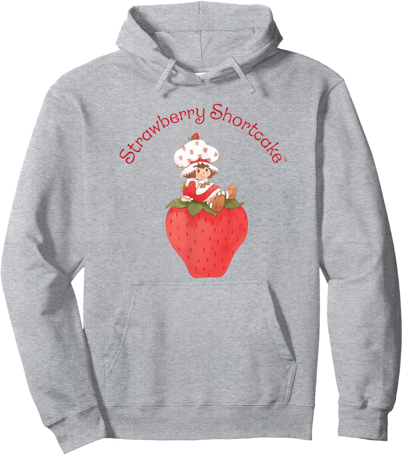 Strawberry Shortcake Berry Cute Vintage Strawberry Logo Hoodie - Hoodie | Ash