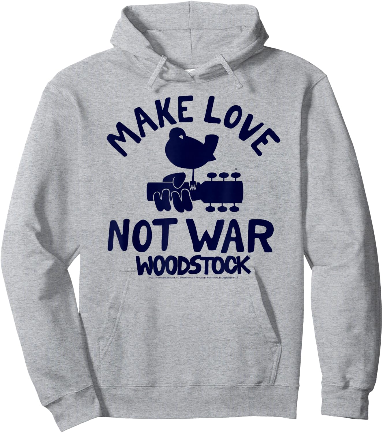 Woodstock - Make Love Not War Hoodie - Hoodie | Ash
