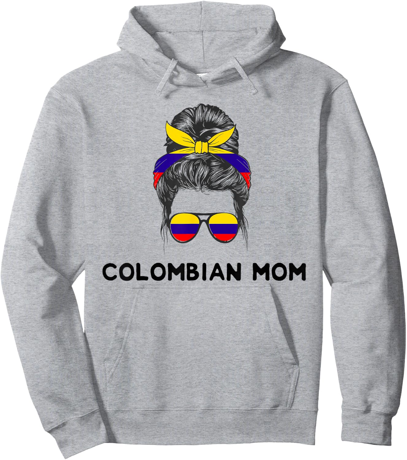 Proud Colombian Flag Camiseta DNA Colombiana Girl Women Mom Hoodie - Hoodie | Ash