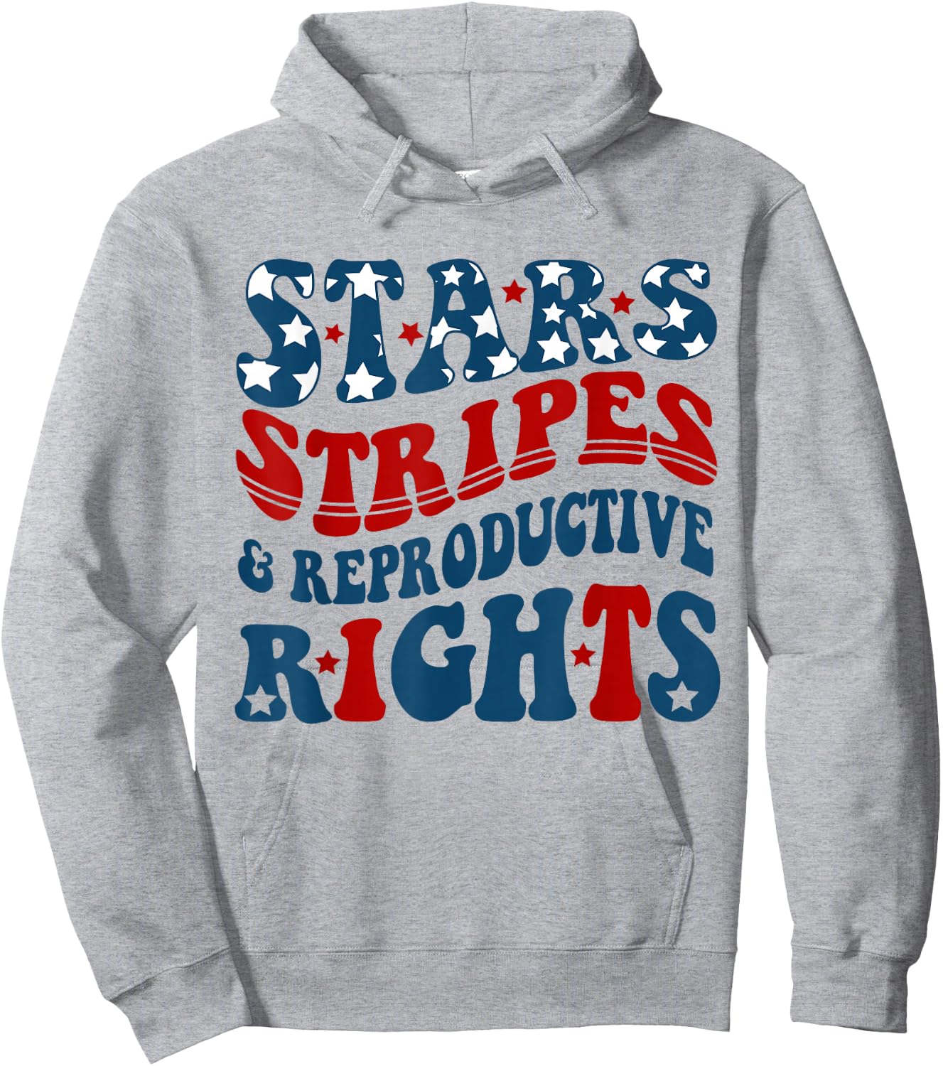 Stars Stripes Reproductive Rights America Flag Hoodie - Hoodie | Ash