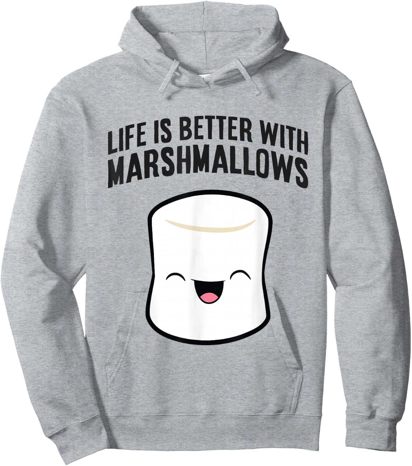 Life Is Better With Marshmallows Hoodie - Hoodie | Ash