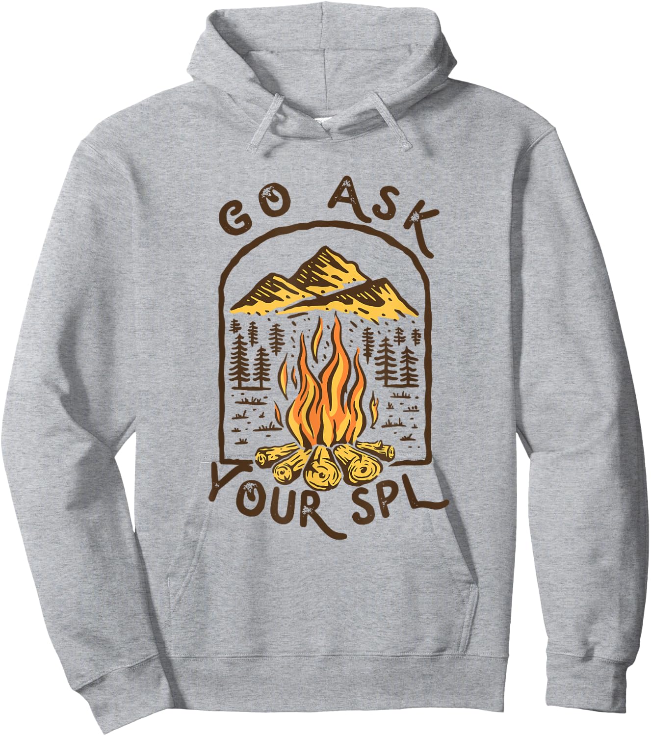 Camping Go ask your SPL Camper Gift Hoodie - Hoodie | Ash