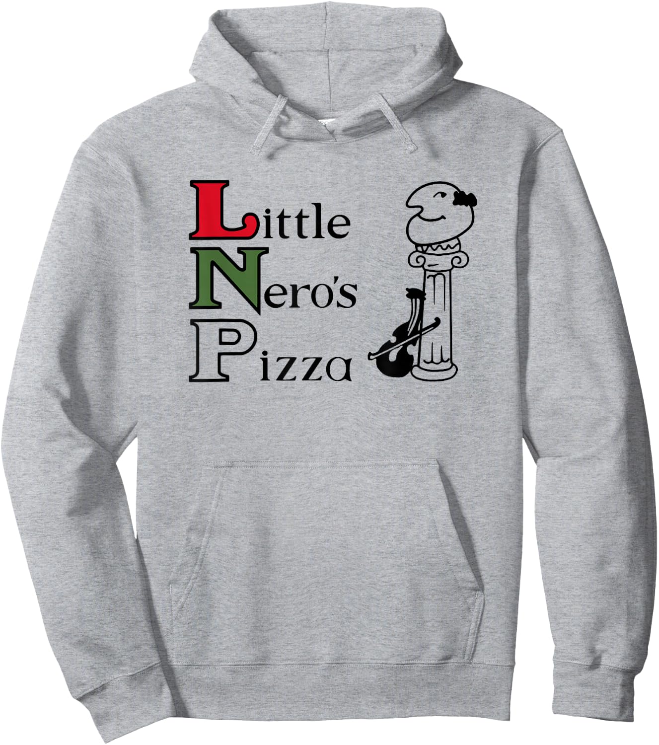 Little Nero's Pizza Hoodie - Hoodie | Ash