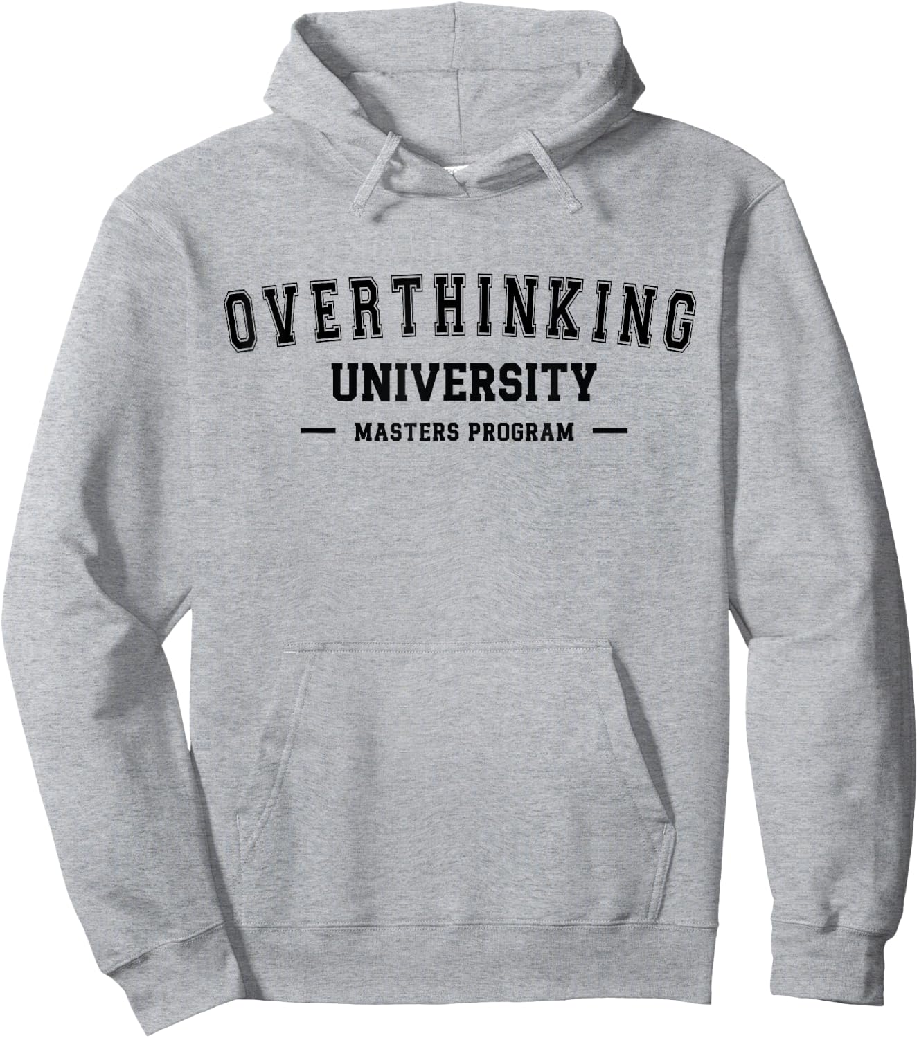 Overthinking University Funny Antisocial Introvert Hoodie - Hoodie | Ash