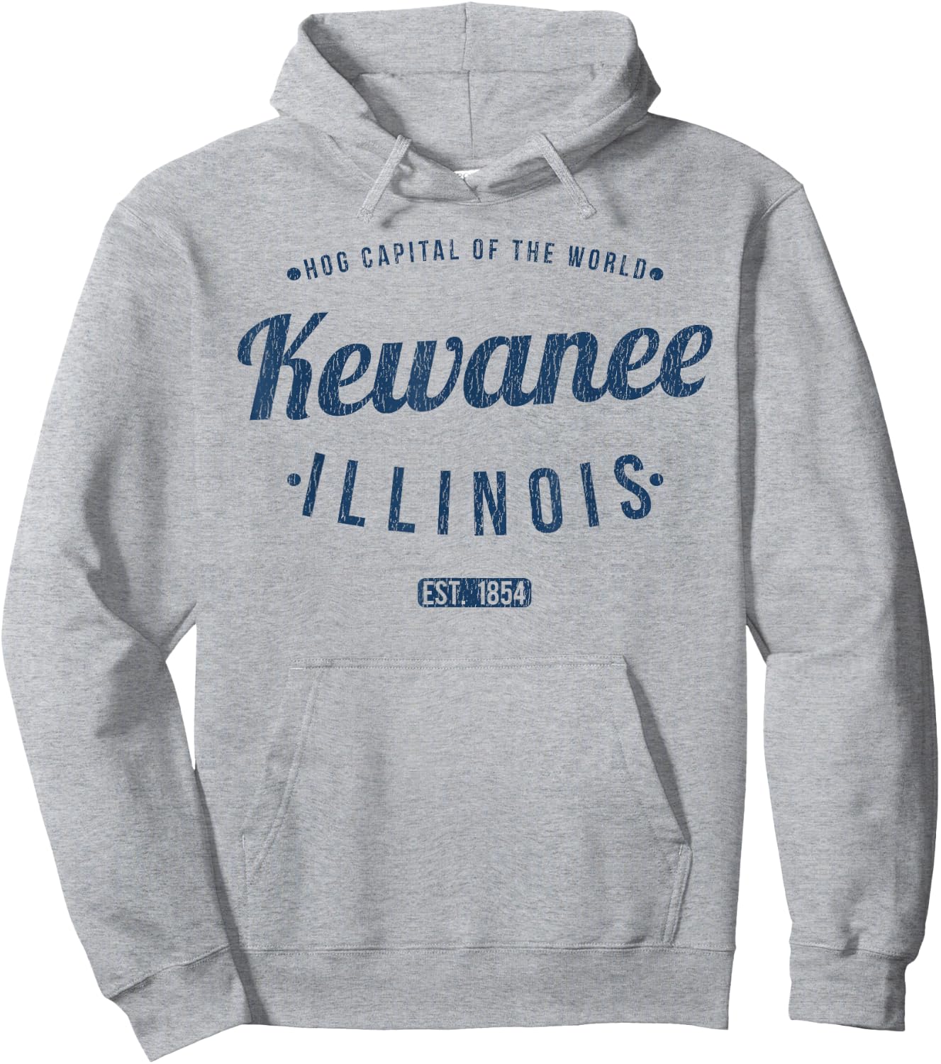 Kewanee Illinois Retro Vintage Souvenir IL Kewanee Hoodie - Hoodie | Ash