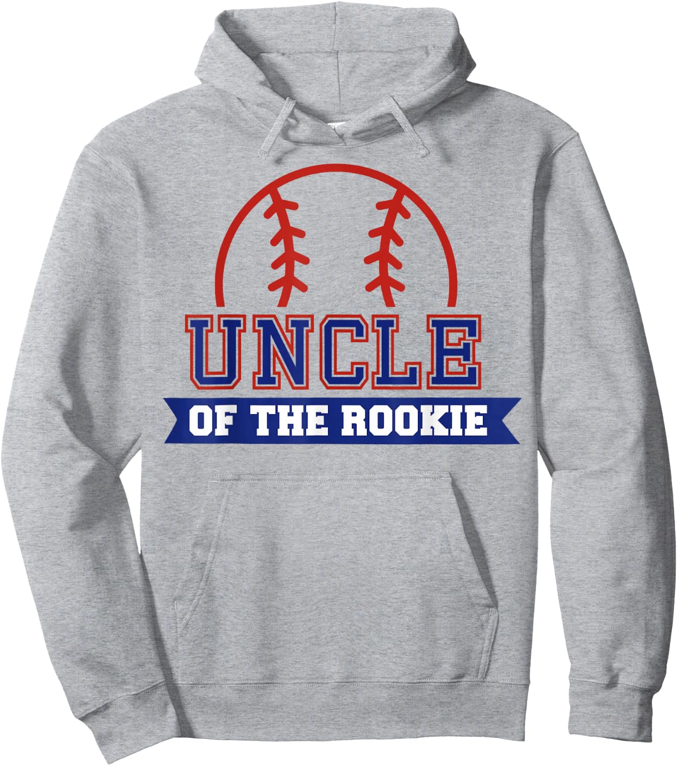 Uncle of Rookie 1st Birthday Baseball Theme Matching Party Hoodie - Hoodie | Ash