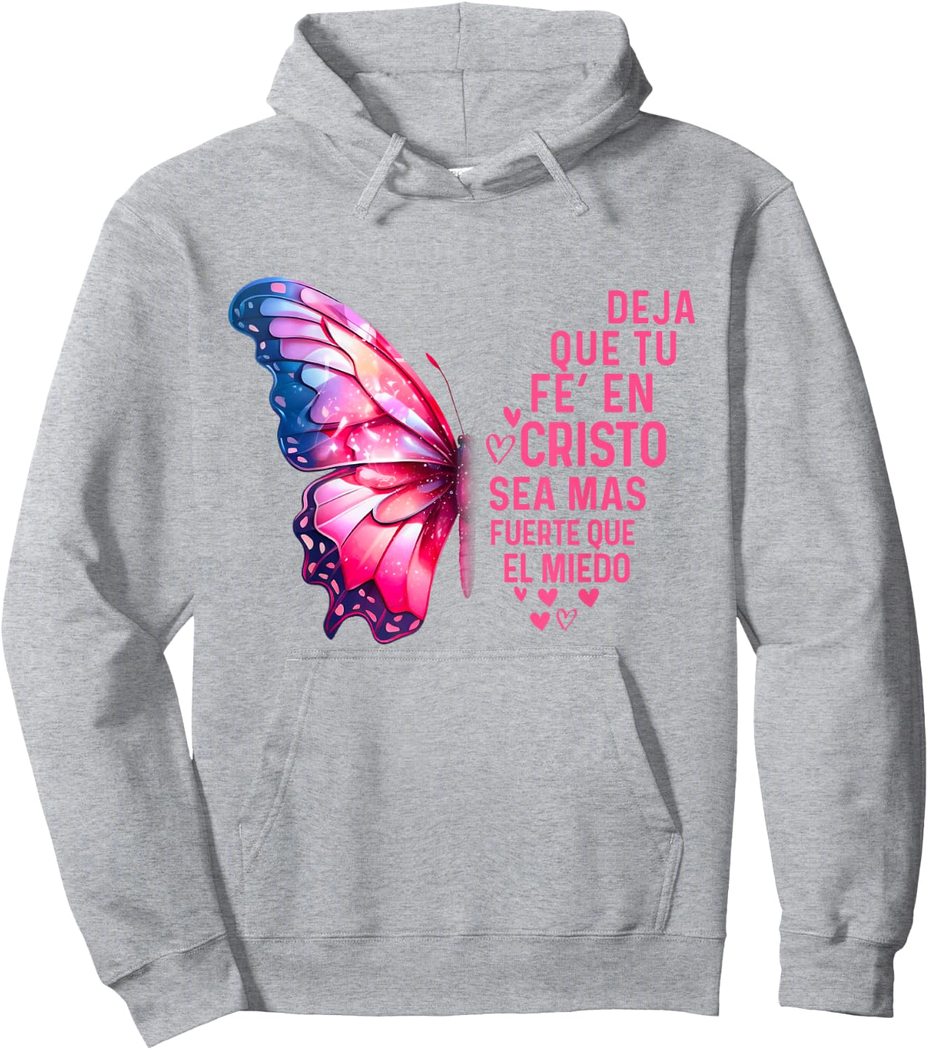 Camiseta Cristiana Para Mujer En Espanol Spanish Cristiano Hoodie - Hoodie | Ash