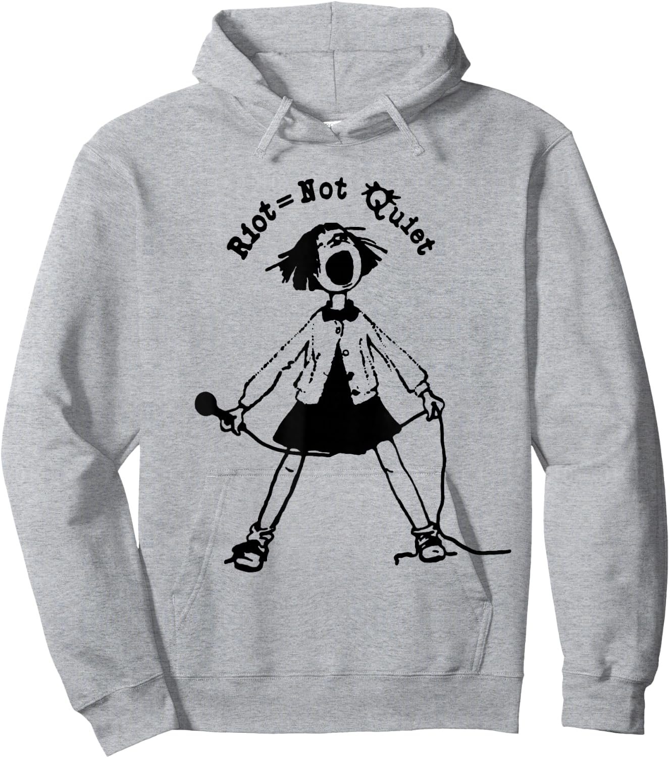 Riot Grrrl | Riot Not Quite | Riot Not Die Hoodie - Hoodie | Ash