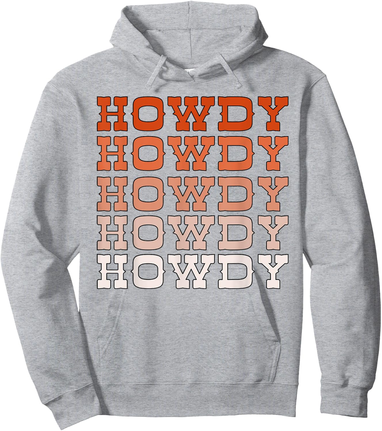Orange Wild West Western Rodeo Yeehaw Howdy Cowgirl Country Hoodie - Hoodie | Ash