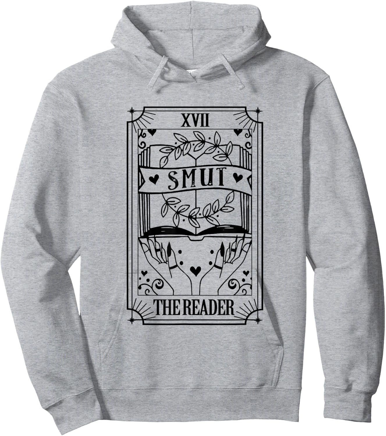 The Reader Tarot Card Smut Book Reader Dark Romance Bookish Hoodie - Hoodie | Ash