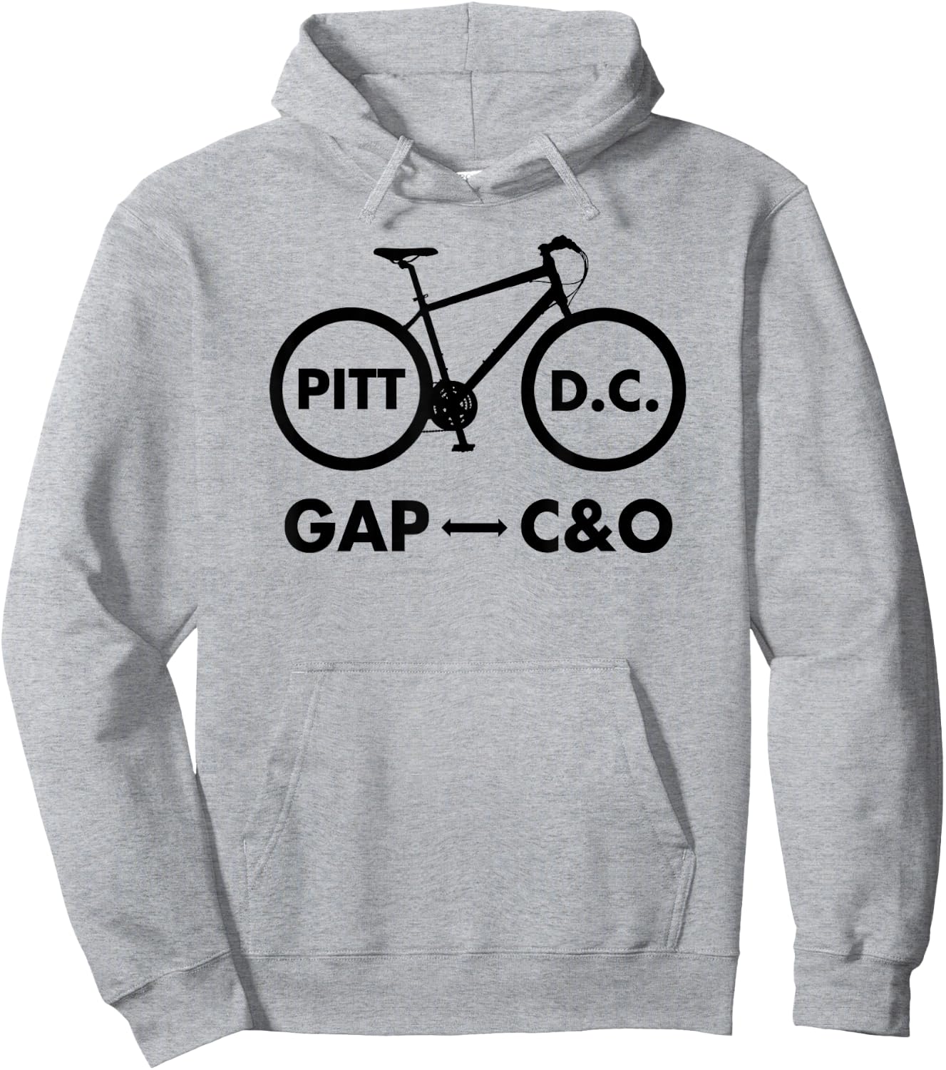 C&O Canal Towpath - GAP Pittsburgh Washington D.C. Hoodie - Hoodie | Ash