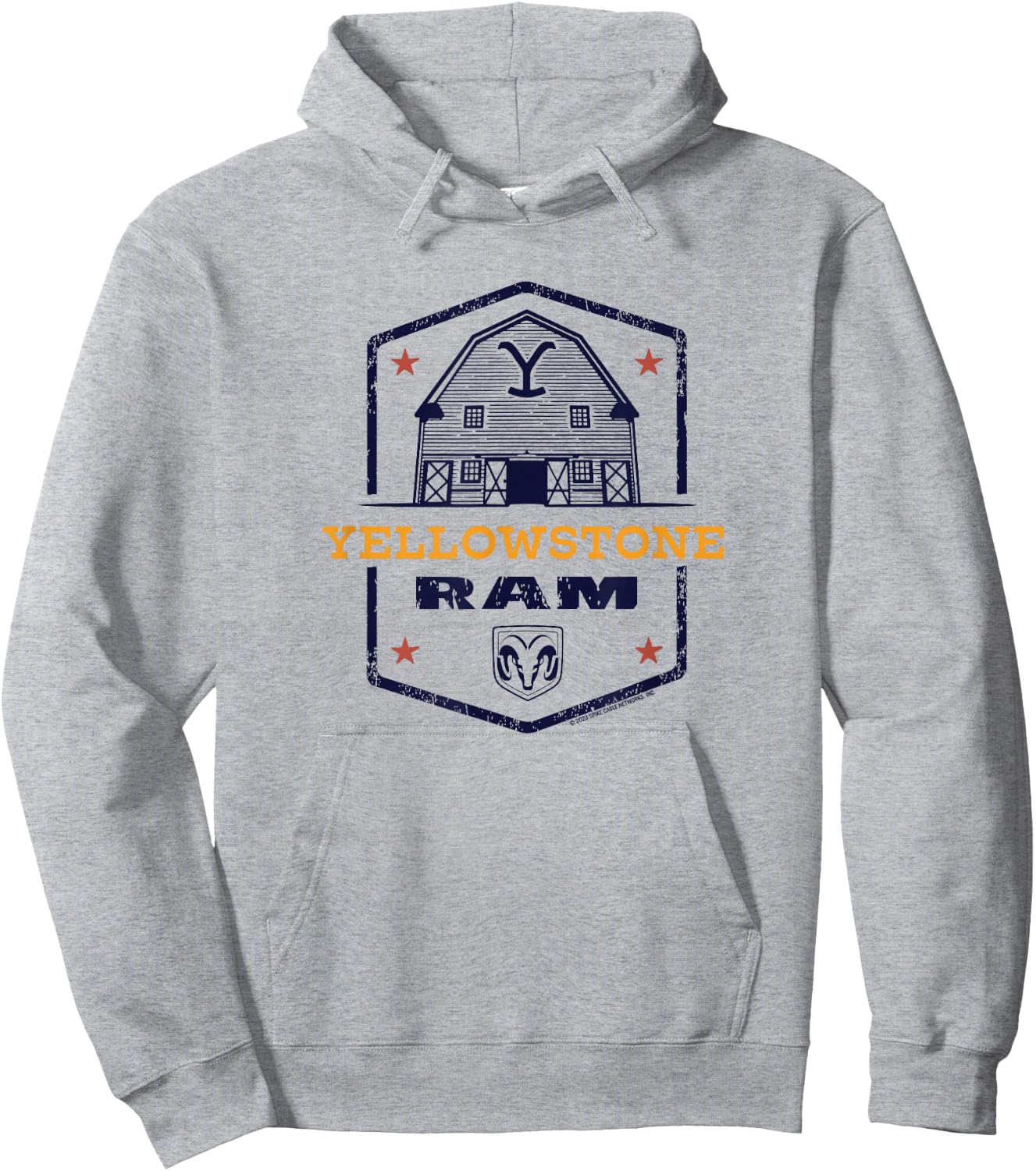 Yellowstone x Ram Trucks Barn Hoodie - Hoodie | Ash