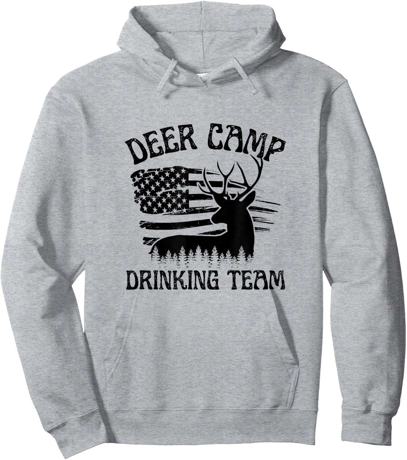 Deer Camp Drinking Team - Funny Hunting Hoodie - Hoodie | Ash