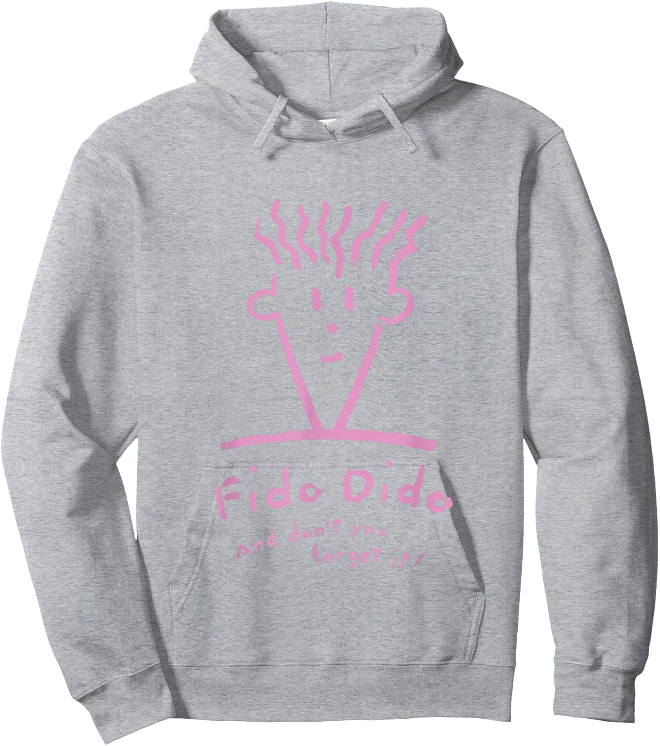 Fido Dido Pink Face Don't You Forget It Hoodie - Hoodie | Ash