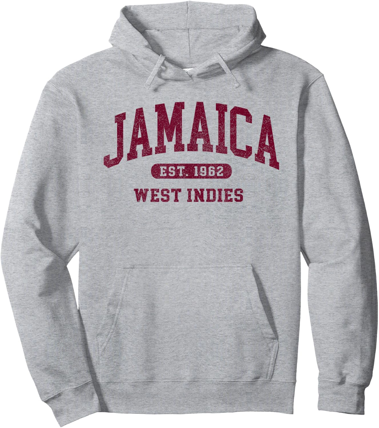 Retro Jamaica Est 1962 Vintage Jamaican Men Souvenir Hoodie - Hoodie | Ash