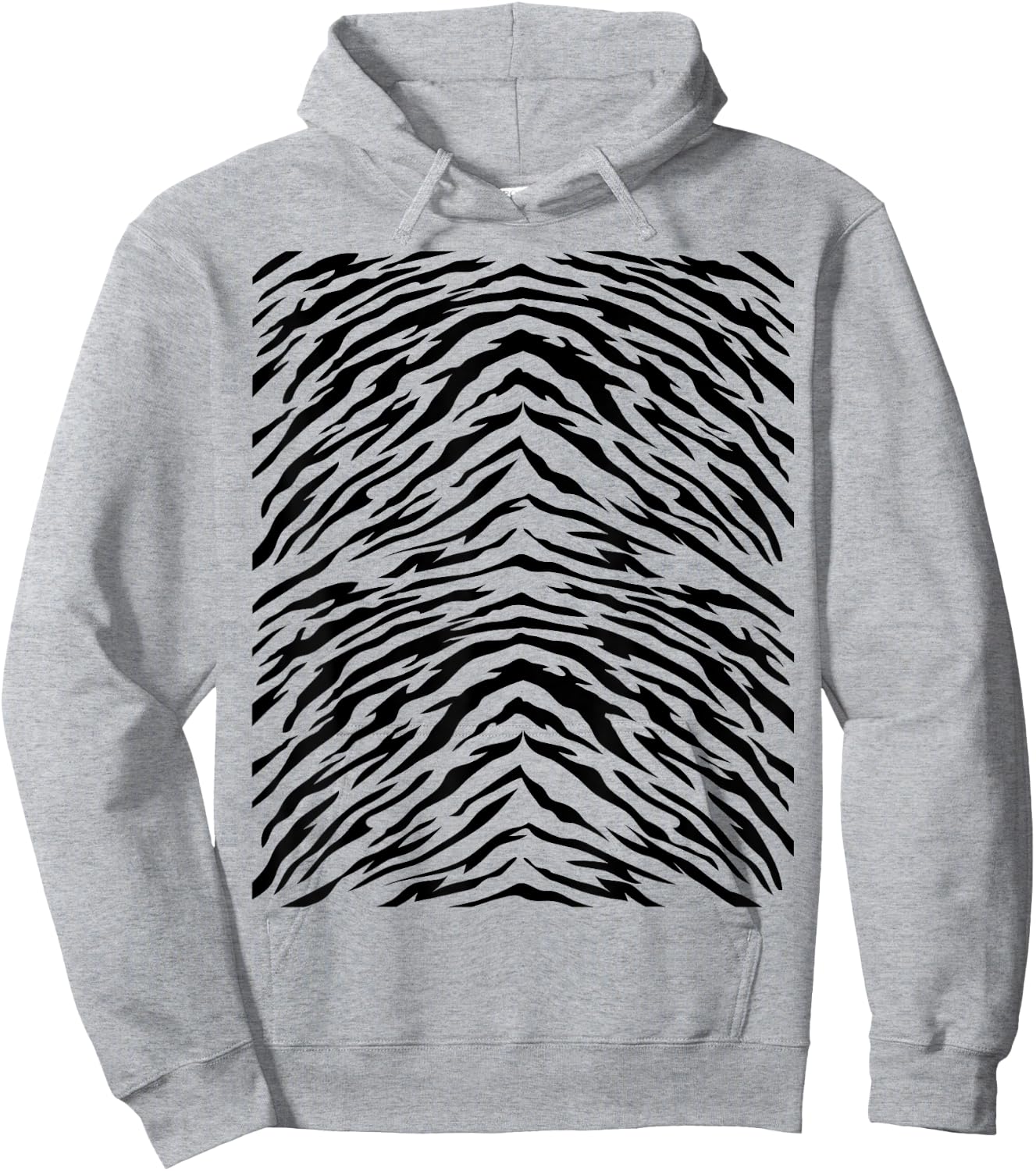 Tiger Print Cute Animal Costume Idea Orange Tigers Stripes Hoodie - Hoodie | Ash