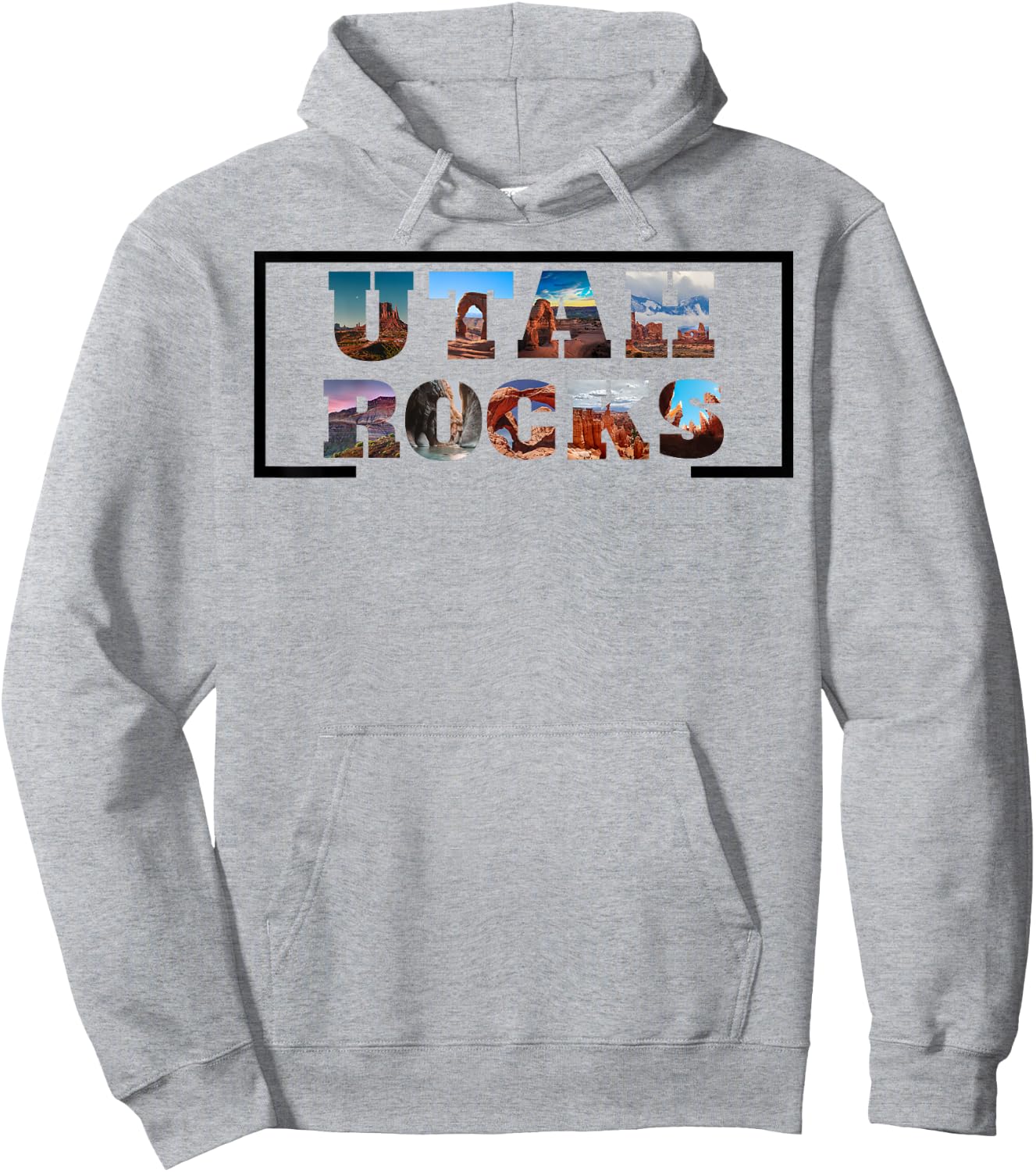 Utah Rocks, National Parks, Hiking, Rock Hunter Apparel Hoodie - Hoodie | Ash