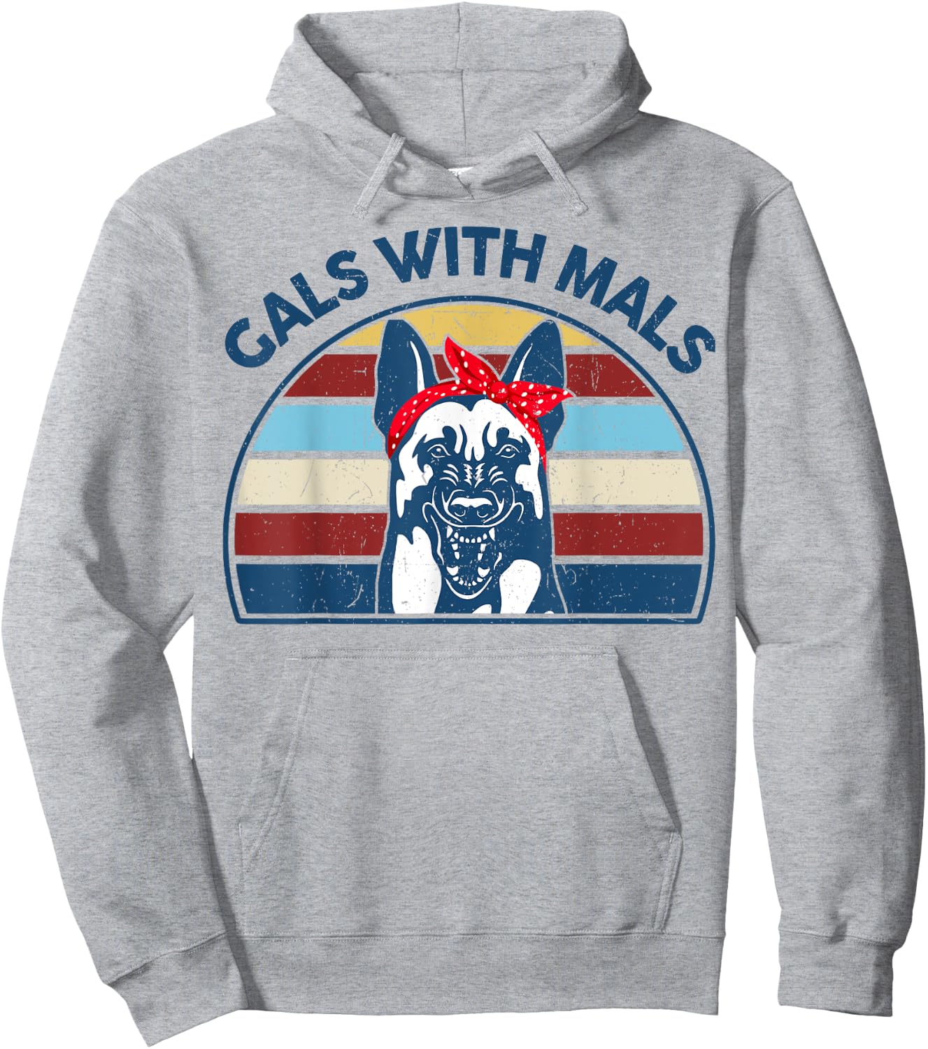 Funny Belgian Malinois Gals With Mals for Maligator Dog Mom Hoodie - Hoodie | Ash