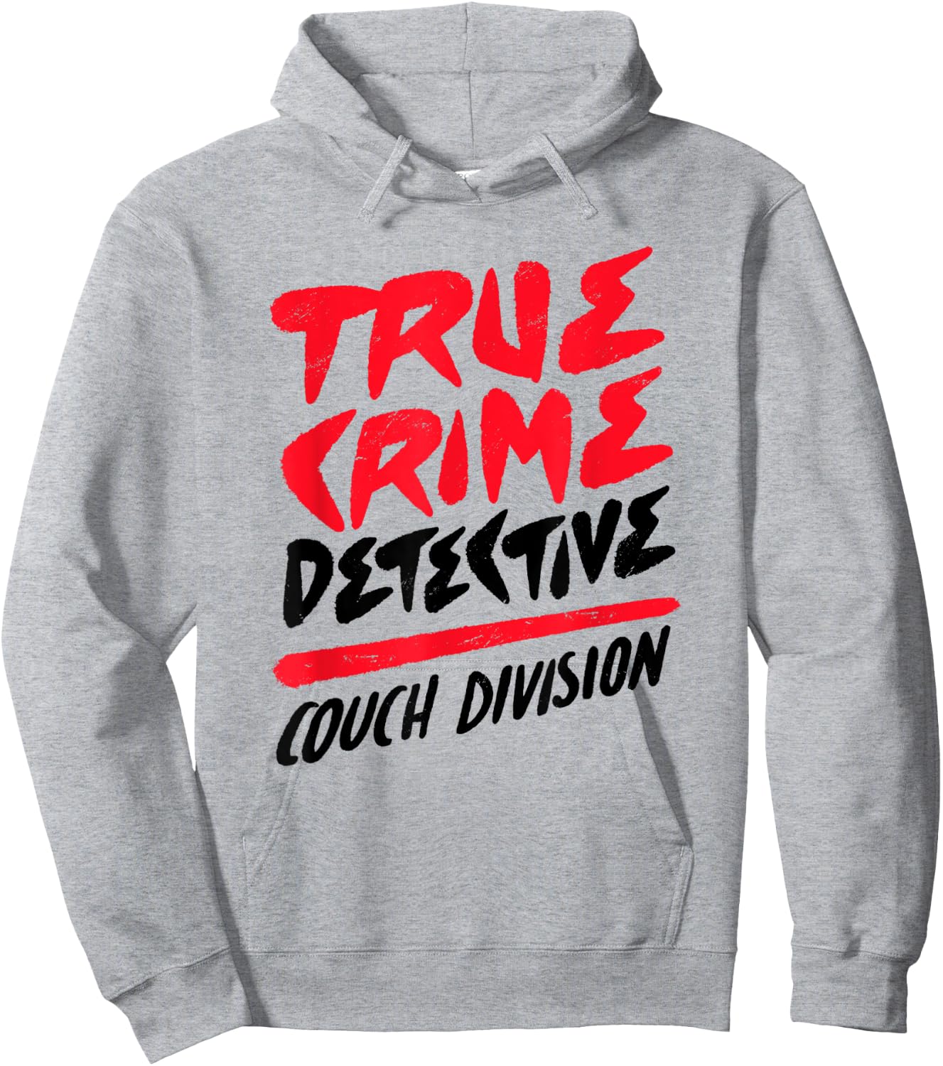 True Crime Detective Couch Division Crime Scene Investigator Hoodie - Hoodie | Ash