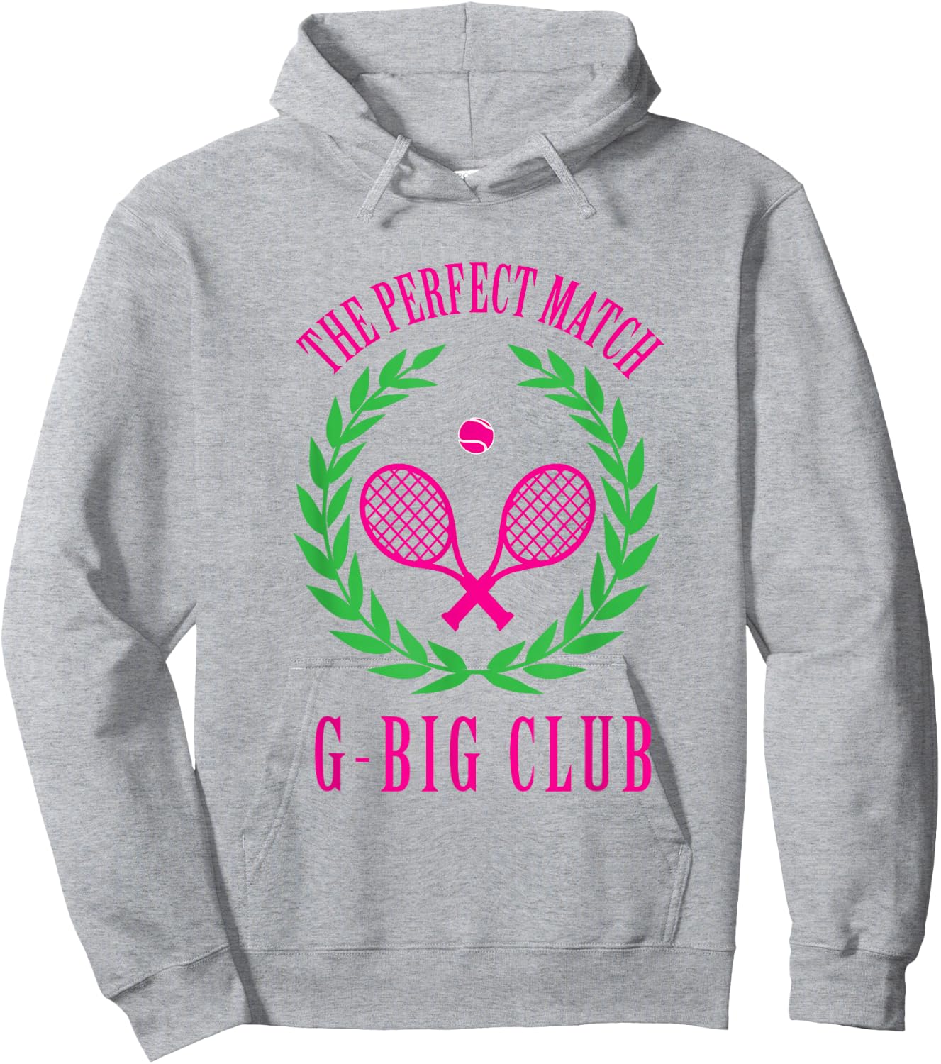 Tennis Match Club Little / G Big Sorority Reveal Hoodie - Hoodie | Ash