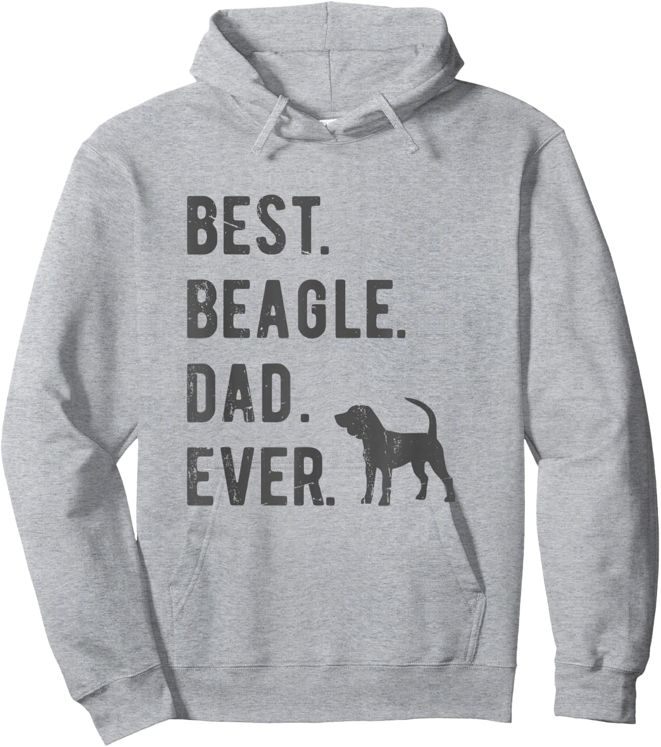 Best Beagle Dad Ever Funny Beagle Dog Lovers Dad Gift Hoodie - Hoodie | Ash