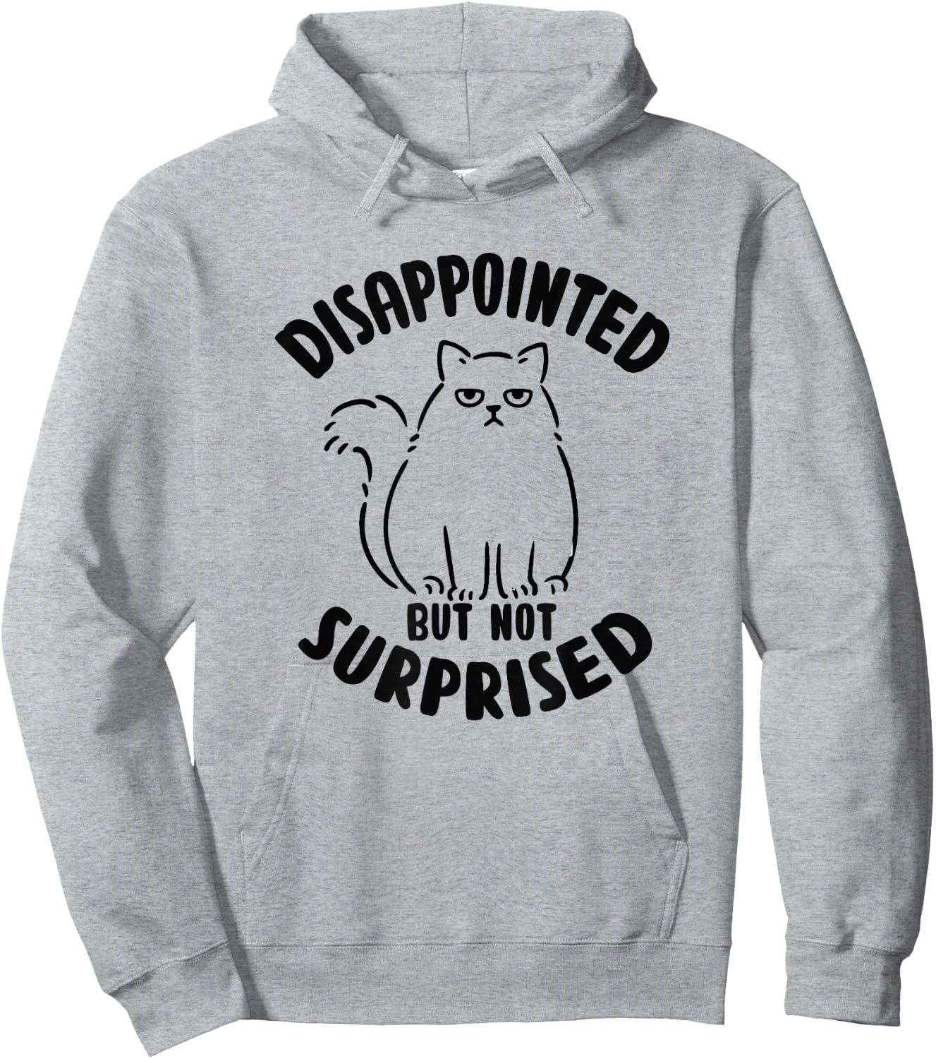 Disappointed but not surprised Sarcastic Cat Kitten Hoodie - Hoodie | Ash