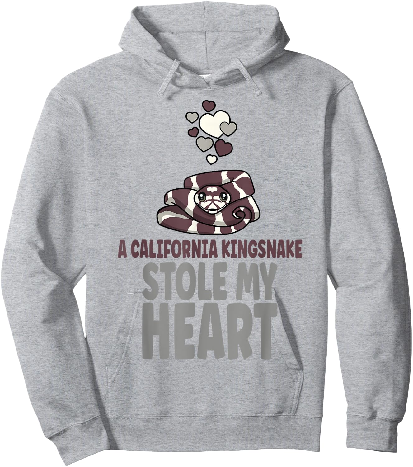 A California Kingsnake Stole My Heart Pet Kingsnake Owner Hoodie - Hoodie | Ash