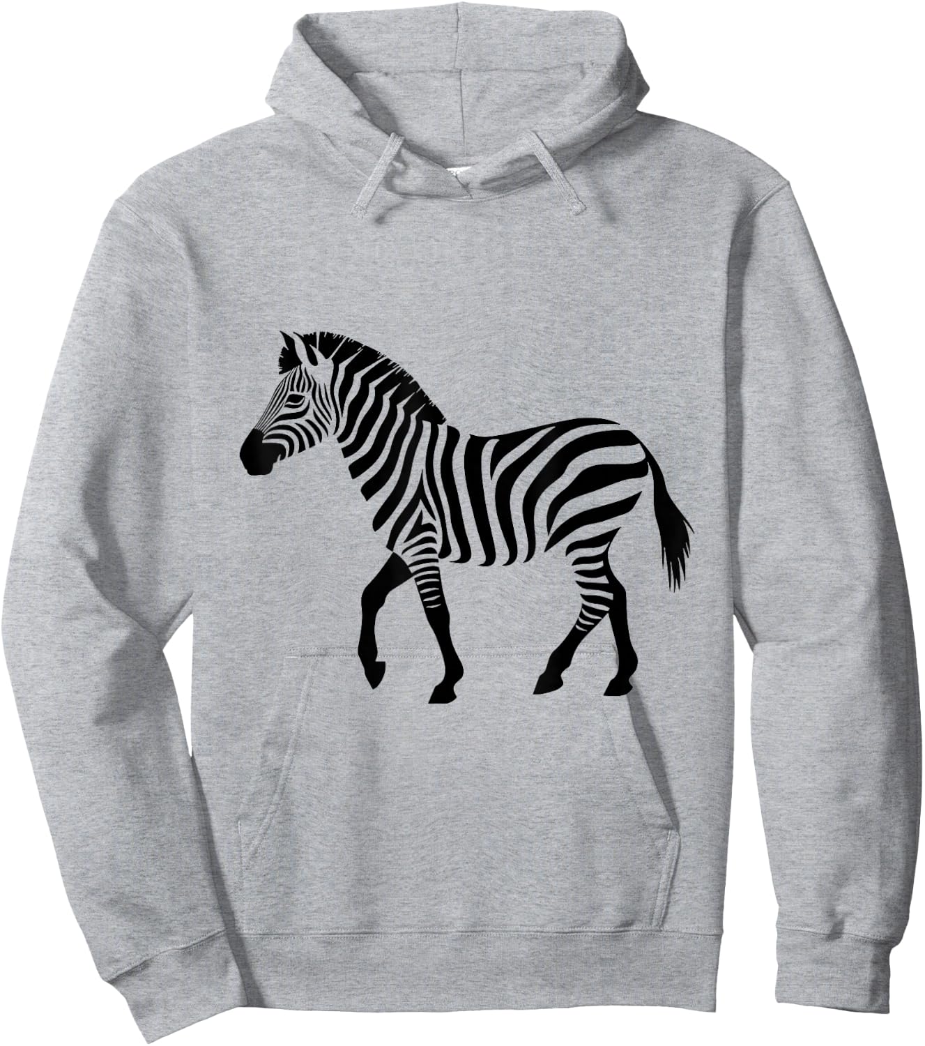 Zebra Graphic Hoodie - Hoodie | Ash
