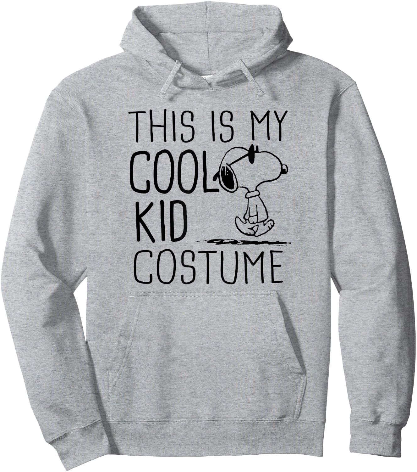 Peanuts Snoopy Cool Kid Costume Hoodie - Hoodie | Ash