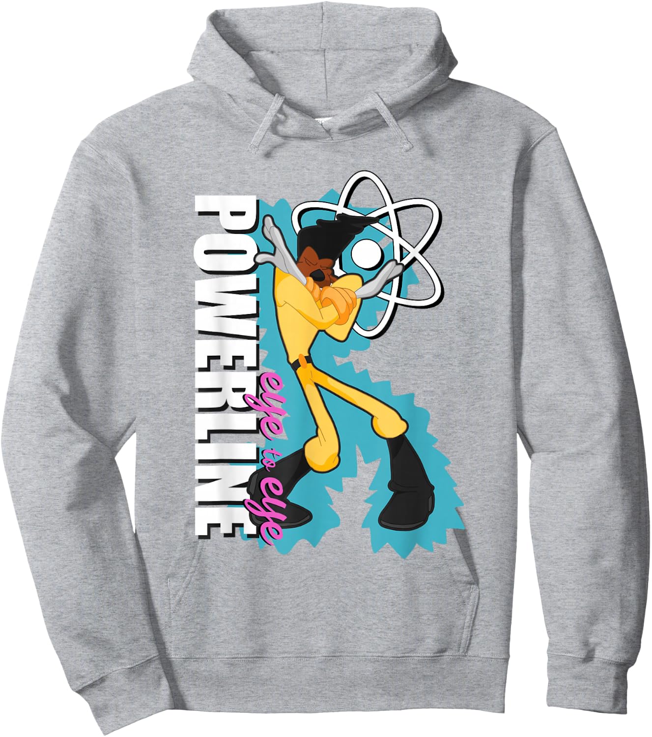 Disney A Goofy Movie Powerline Eye to Eye Dancing Portrait Hoodie - Hoodie | Ash