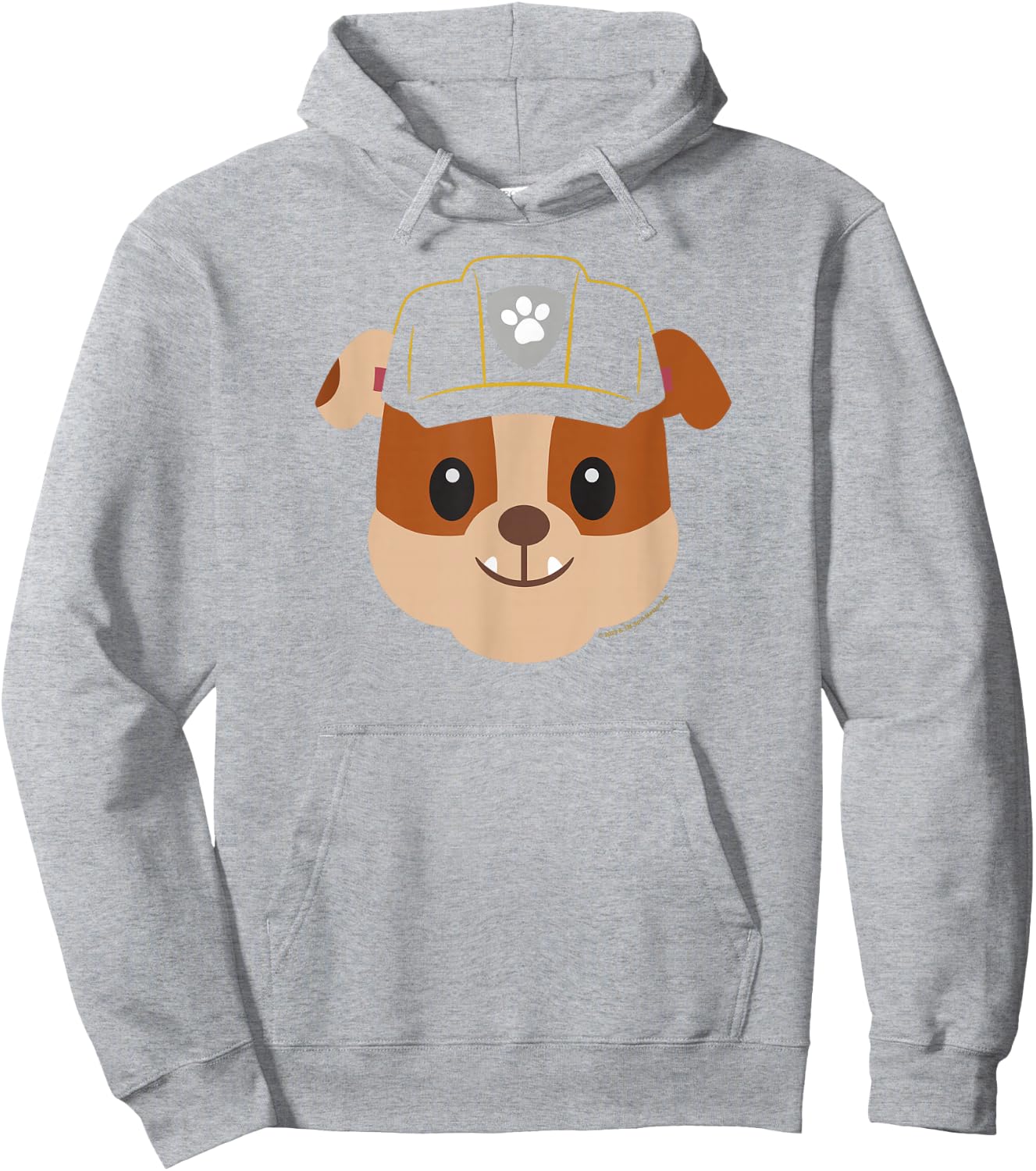 PAW Patrol Rubble Emoji Hoodie - Hoodie | Ash