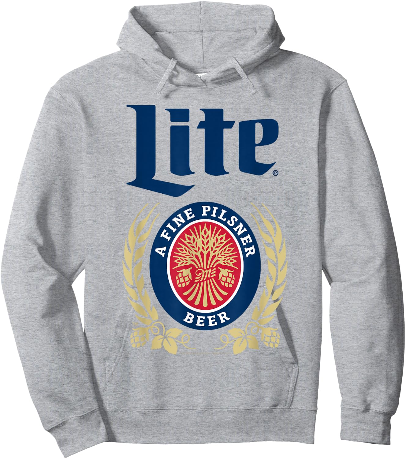 Coors Brewing Company Miller Lite A Fine Pilsner Beer Logo Hoodie - Hoodie | Ash