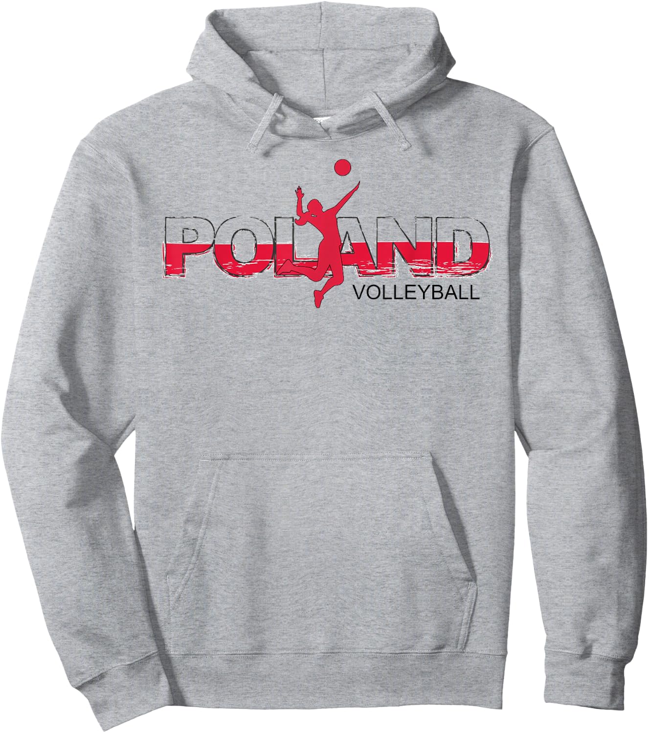 Polish Girls Volleyball Player Sports Poland National Flag Hoodie - Hoodie | Ash