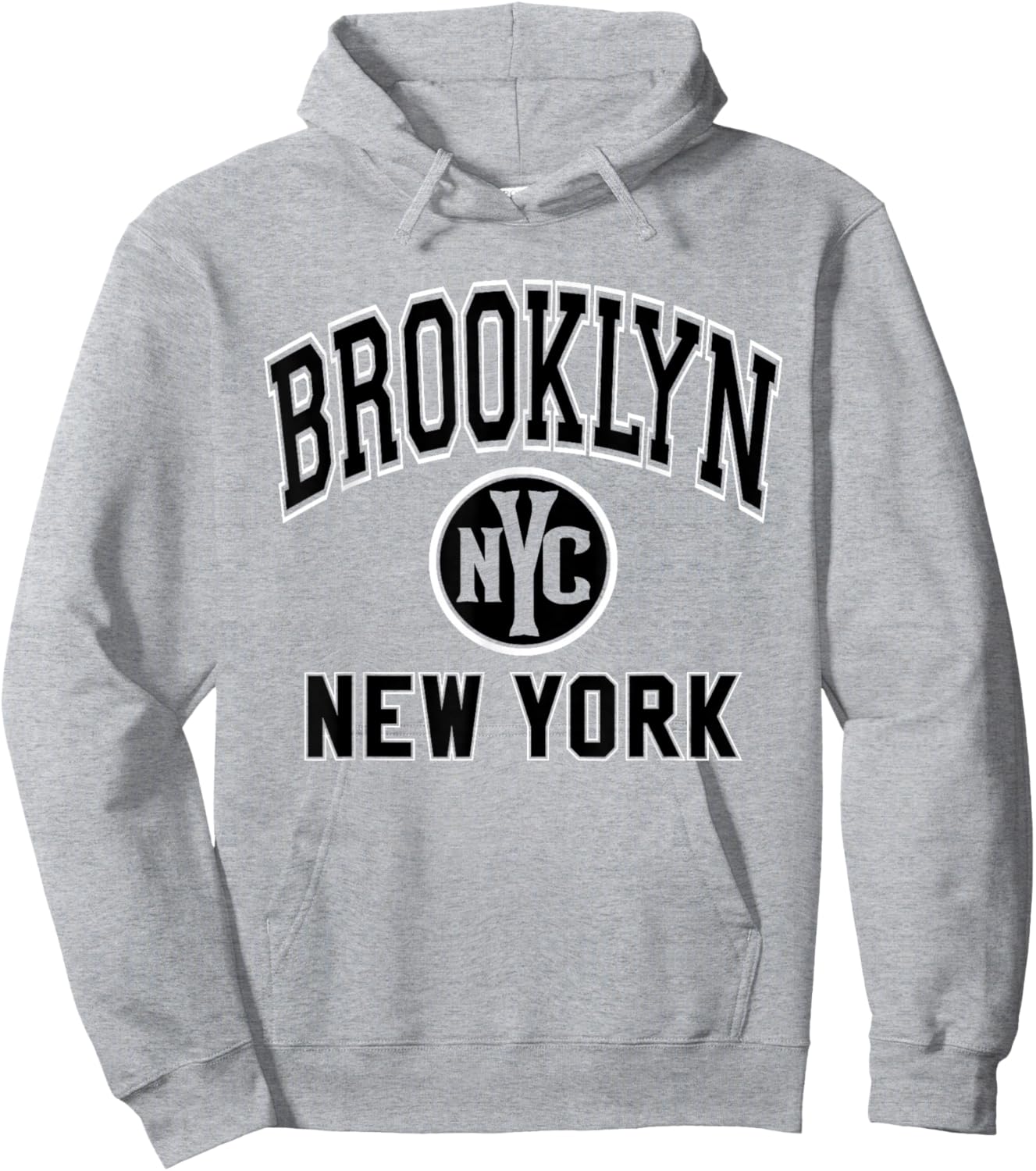 Brooklyn NYC New York Pink with Black Print Hoodie - Hoodie | Ash