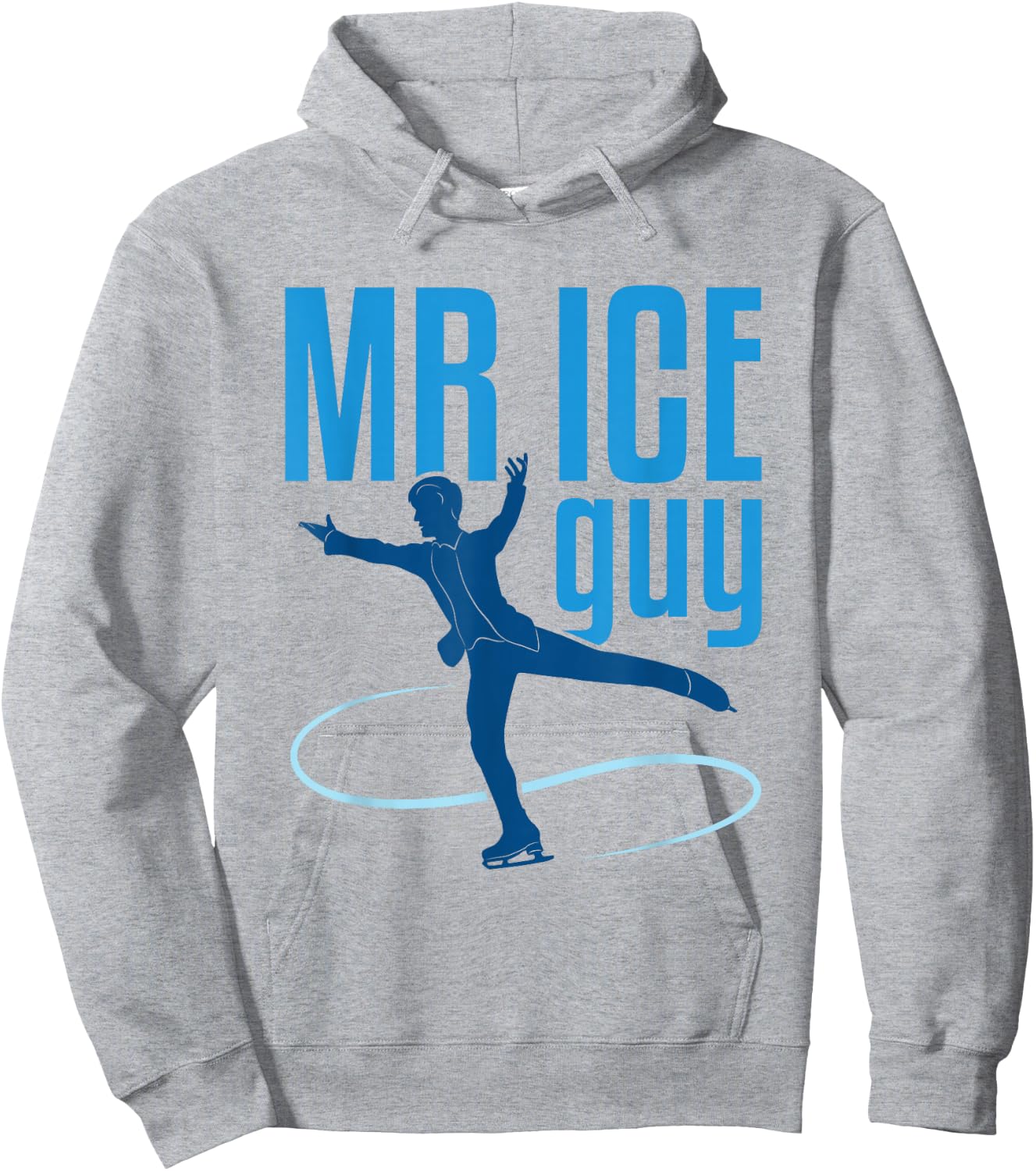 Figure Skating for Boys Men Ice Skater Hoodie - Hoodie | Ash