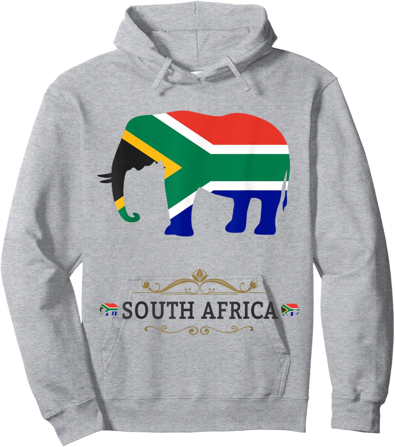 Elephant South Africa Outfit Ideas Kids & South African Flag Hoodie - Hoodie | Ash