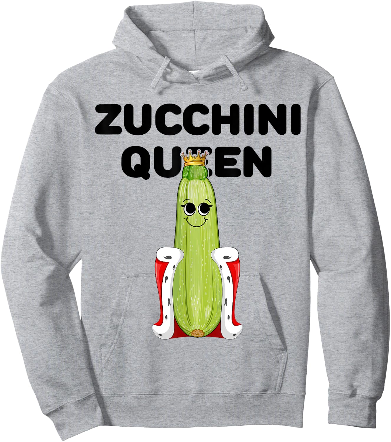 Zucchini Queen Girls Zucchini Lover | Zucchini Hoodie - Hoodie | Ash