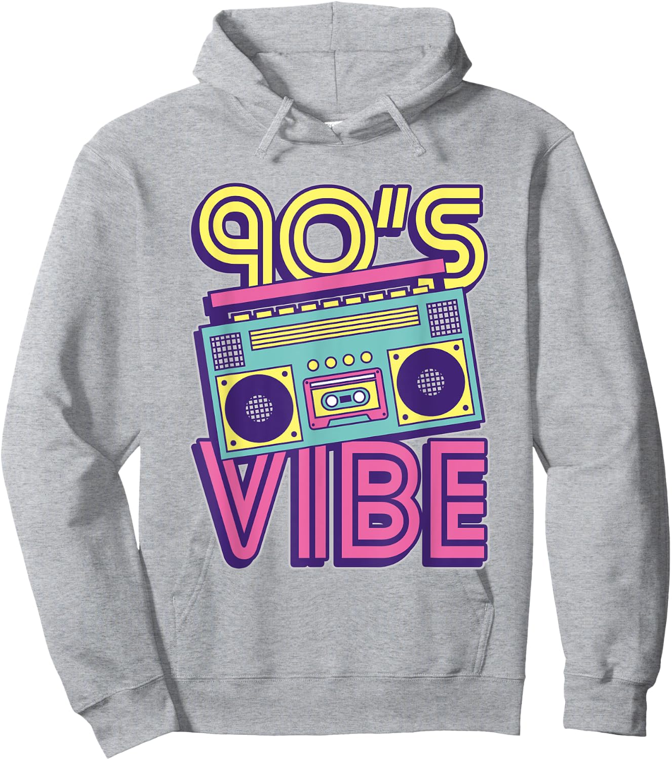 90s Vibe 1990s Music Lover Nineties Costume Party Retro 90s Hoodie - Hoodie | Ash