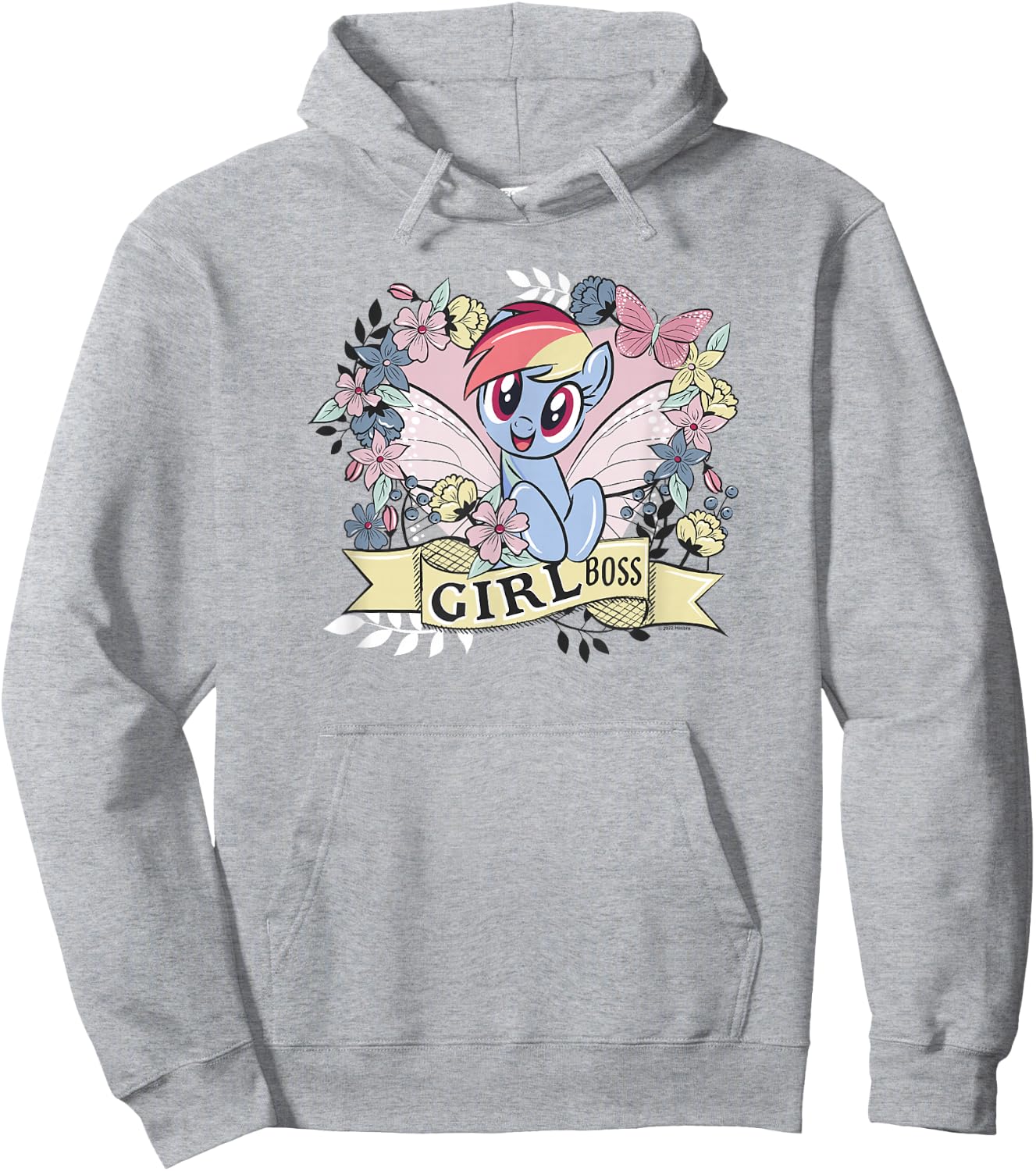 My Little Pony: Friendship Is Magic Rainbow Dash Girl Boss Hoodie - Hoodie | Ash