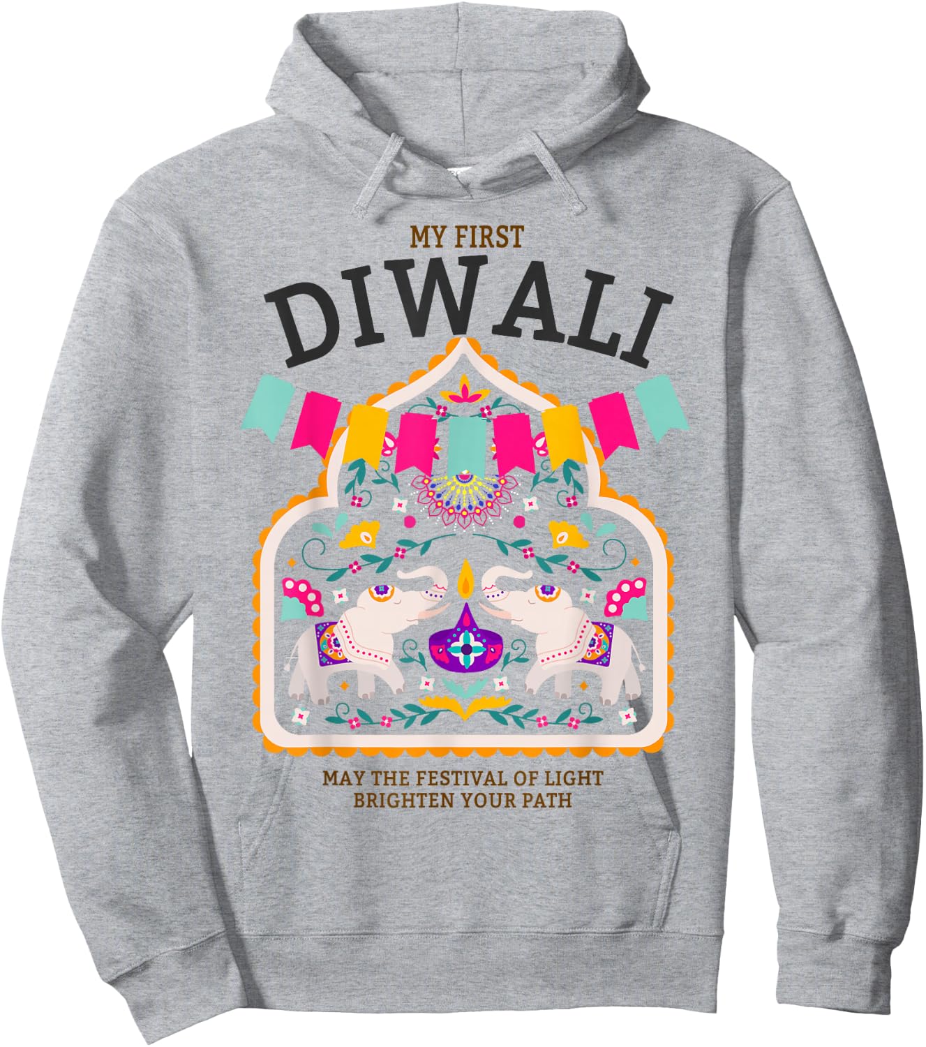 My First Diwali Festival Outfit Idea for Kids & Diwali Hoodie - Hoodie | Ash