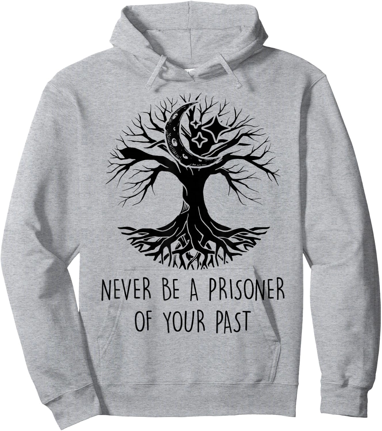 Spiritual - Never Be A Prisoner Of Your Past - Meditation Hoodie - Hoodie | Ash