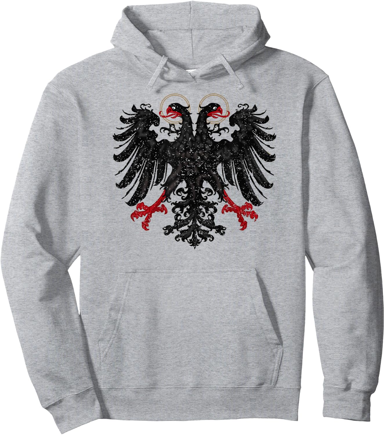 Holy Roman Banner Flag Double Headed Eagle Hoodie - Hoodie | Ash