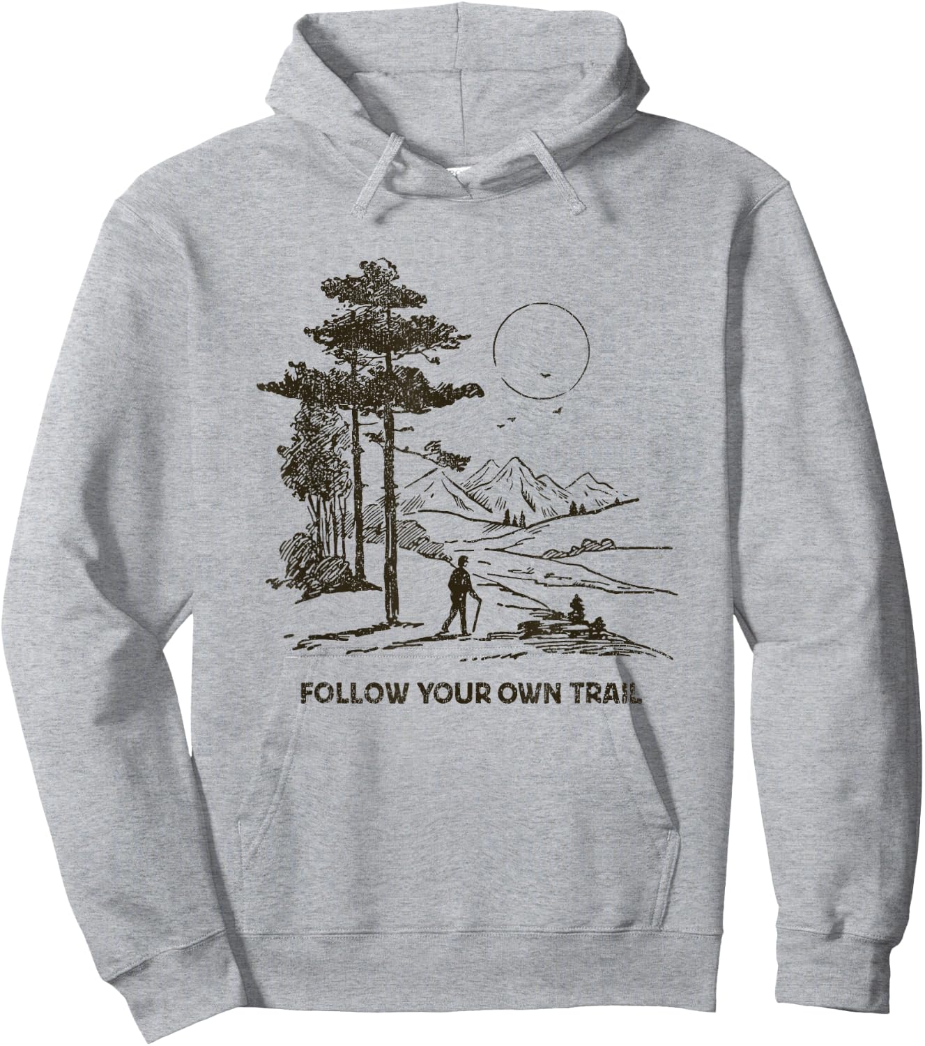 Follow Your Own Trail Hoodie - Hoodie | Ash