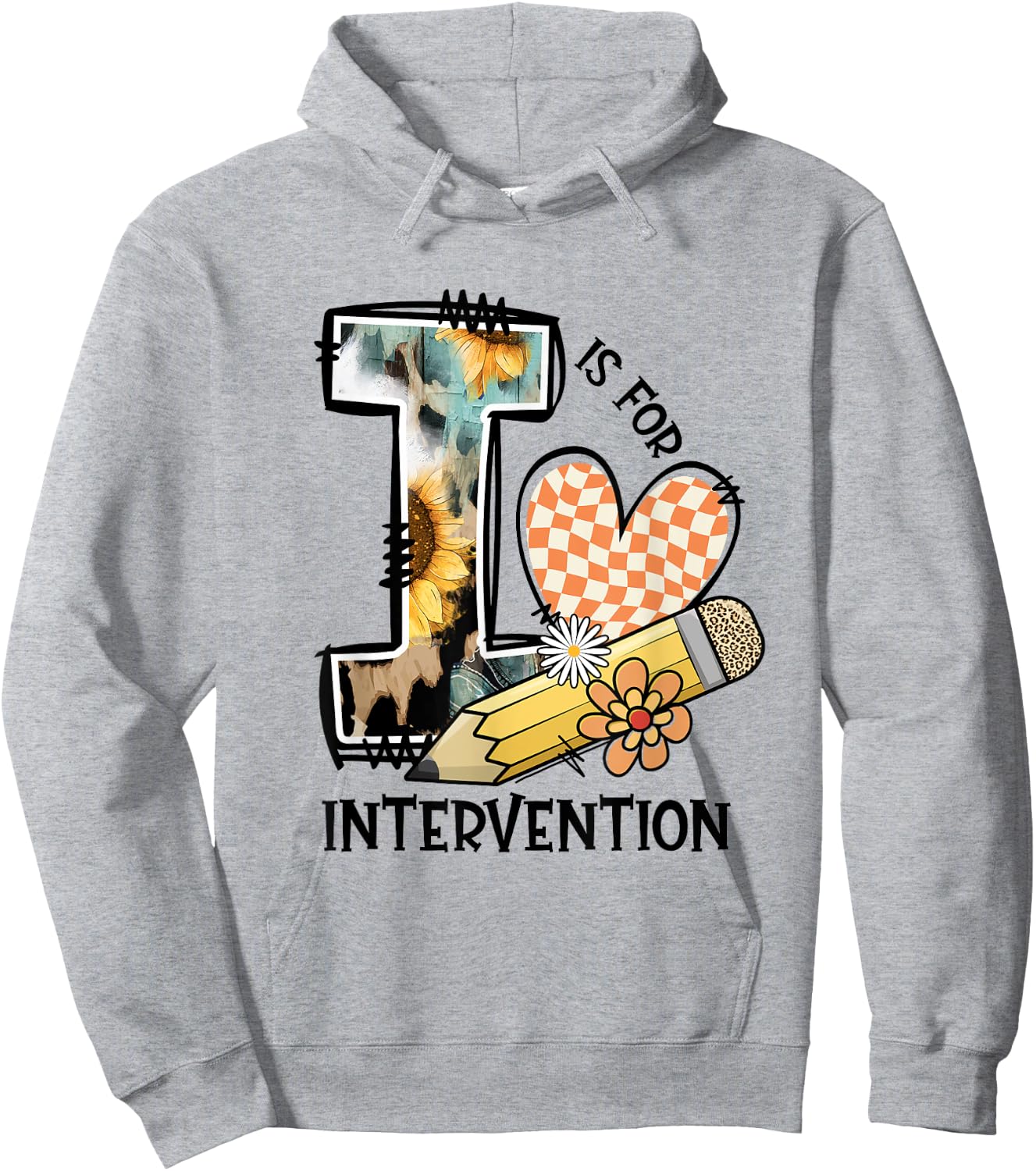 RTI Team T Response I Is For Intervention Back To School Hoodie - Hoodie | Ash